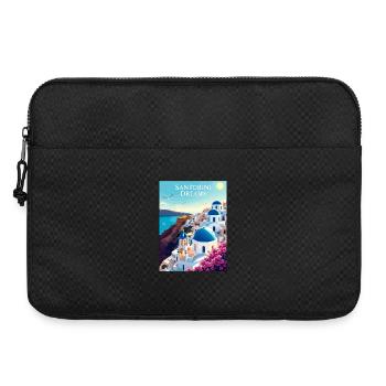 Rêves de Santorin - Sacoche pour ordinateur portable 15 pouces - noir - Devant