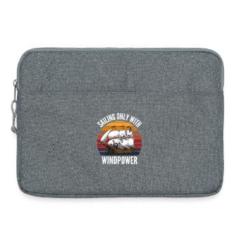 SEGELN NUR MIT WINDKRAFT - Laptoptasche 15" - Grau meliert - Vorne
