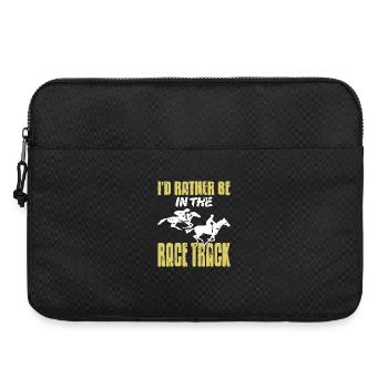 Wishing for Trackside Thrills and Racing Horses - Laptop bag 15" - black - Front