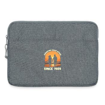 Jahrestag der gegenseitigen Belästigung seit 1989 - Laptoptasche 15" - Grau meliert - Vorne