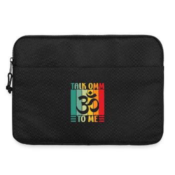 Yoga Talk Omm To Me Funny Yoga - Sacoche pour ordinateur portable 15 pouces - noir - Devant