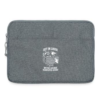 Get In Loser We're Going Dumpster Diving Humor - Laptop bag 15" - heather grey - Front