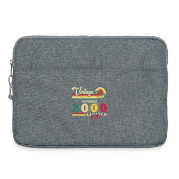November 2000 - November 2000 Geburtstagsgeschenk - Laptoptasche 15" - Grau meliert - Vorne