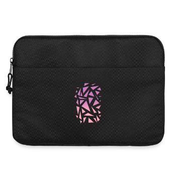 Motif triangulaire - Rose violet - Sacoche pour ordinateur portable 15 pouces - noir - Devant