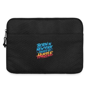 Né à New York – Hustle Streetstyle - Sacoche pour ordinateur portable 15 pouces - noir - Devant