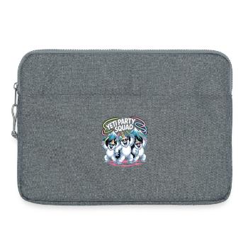 Yeti Party Squad – Chemise de fête d’hiver drôle - Sacoche pour ordinateur portable 15 pouces - gris chiné - Devant