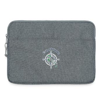 Exuma Bahamas Compass Graphic - Laptop bag 15" - heather grey - Front
