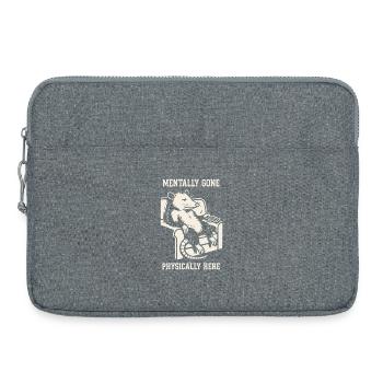 Geistig physisch verschwunden hier Opossum Humor Meme - Laptoptasche 15" - Grau meliert - Vorne