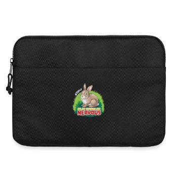 Lapin nerveux: blague système - Sacoche pour ordinateur portable 15 pouces - noir - Devant