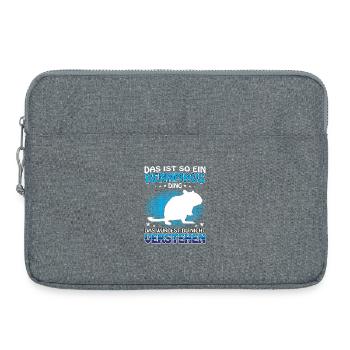 Rennmaus Ding Nagetier Gerbil - Laptoptasche 15" - Grau meliert - Vorne