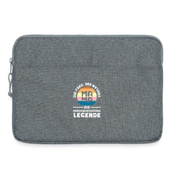 Mots croisés rétro Maman Femme Légende Humour - Sacoche pour ordinateur portable 15 pouces - gris chiné - Devant