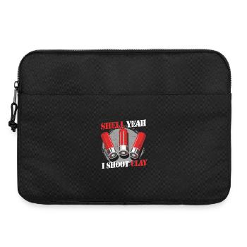 Clay Pigeon Shooting Shell yes I Shoot Clay - Laptop bag 15" - black - Front