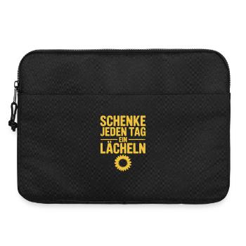 Give a smile every day with sunflower - Laptop bag 15" - black - Front