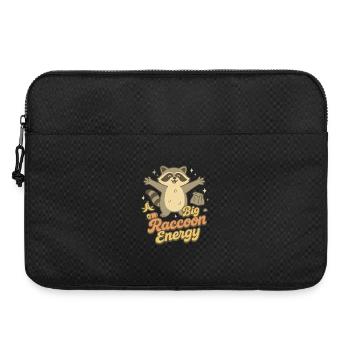 Big Raccoon Energy Humour rétro - Sacoche pour ordinateur portable 15 pouces - noir - Devant