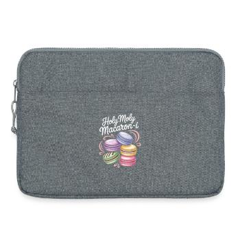 Macaron French Desserts - Laptop bag 15" - heather grey - Front