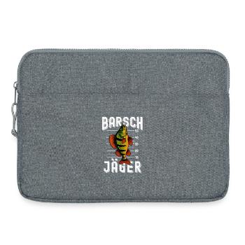 Barsch Jäger Barschangler Barsch Flussbarsch Angel - Laptoptasche 15" - Grau meliert - Vorne