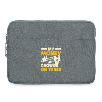 Cadeau drôle de menuisier - Sacoche pour ordinateur portable 15 pouces - gris chiné - Devant