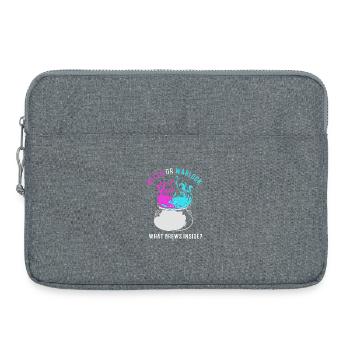 Révélation du sexe Halloween - Sacoche pour ordinateur portable 15 pouces - gris chiné - Devant