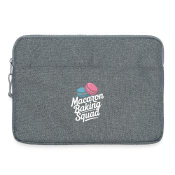 Macaron French Desserts - Laptop bag 15" - heather grey - Front
