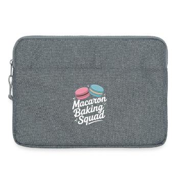 Macaron French Desserts - Laptop bag 15" - heather grey - Front