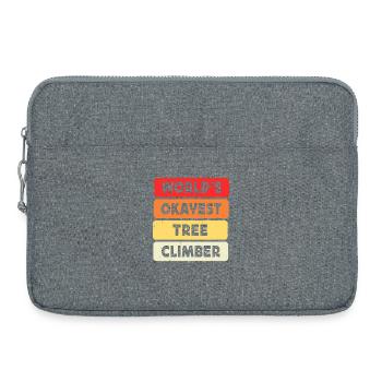 Baumpfleger Holzarbeiter Waldarbeiter Geschenk - Laptoptasche 15" - Grau meliert - Vorne