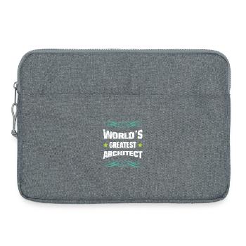 Le meilleur architecte du monde - Sacoche pour ordinateur portable 15 pouces - gris chiné - Devant