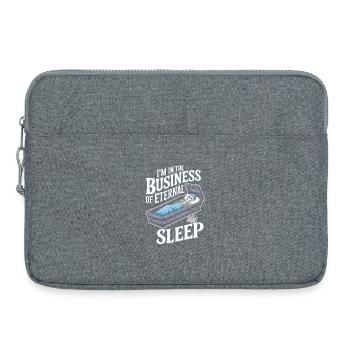 Motif Cercueil du Sommeil Éternel - Halloween - Sacoche pour ordinateur portable 15 pouces - gris chiné - Devant