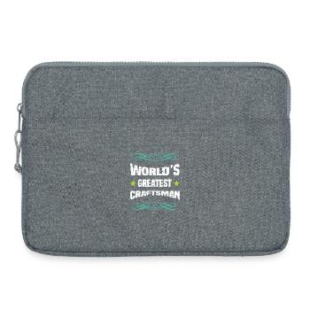 Le meilleur artisan du monde - Sacoche pour ordinateur portable 15 pouces - gris chiné - Devant