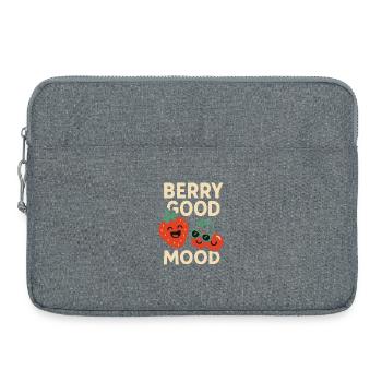Berry Good Mood – Lustiges Beeren Design - Laptoptasche 15" - Grau meliert - Vorne