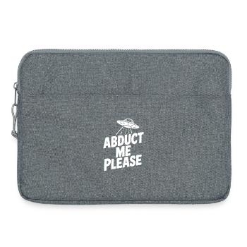 Entführe mich bitte - Laptoptasche 15" - Grau meliert - Vorne