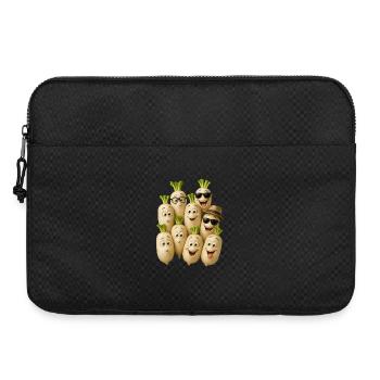 Happy Radish Characters - Laptop bag 15" - black - Front