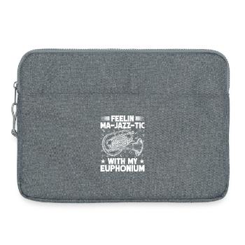 Baritone Player Feelin Ma-Jazz-Tic With Euphonium - Laptop bag 15" - heather grey - Front