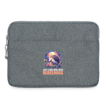 Hedgehog - Laptop bag 15" - heather grey - Front