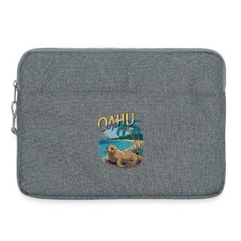 Oahu Tropical Seal Beach Paradise Szene - Laptoptasche 15" - Grau meliert - Vorne