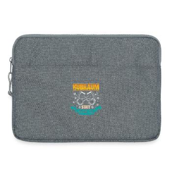 Auto Tuner Tuning Kfz Werkstatt Mechaniker Spruch - Laptop bag 15" - heather grey - Front