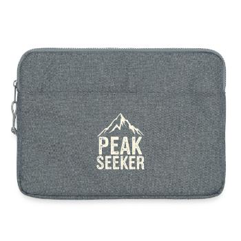 Gipfeljäger Motiv Peak Seeker - Laptoptasche 15" - Grau meliert - Vorne