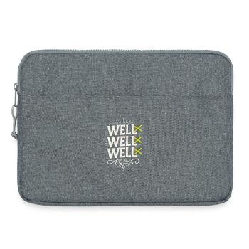 Well Well Well Jamaikanischer Gesang, lustiges Meme Jamaika - Laptoptasche 15" - Grau meliert - Vorne