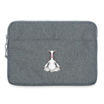 Cow Yoga Fitness Méditation - Sacoche pour ordinateur portable 15 pouces - gris chiné - Devant