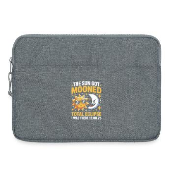 Soleil Lune Éclipse totale Dicton - Sacoche pour ordinateur portable 15 pouces - gris chiné - Devant