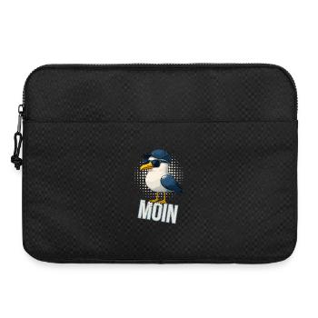 Moin - Möwe mit Sonnenbrille - Laptoptasche 15" - Schwarz - Vorne