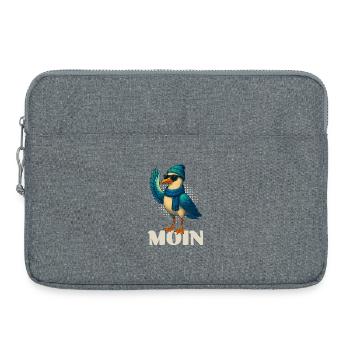 Coole Möwe - Moin - Laptoptasche 15" - Grau meliert - Vorne