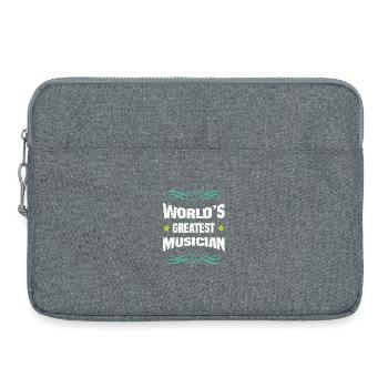 Weltbester Musiker  - Laptoptasche 15" - Grau meliert - Vorne