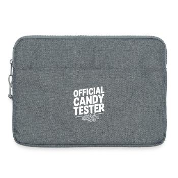 Official Candy Tester - Laptop bag 15" - heather grey - Front