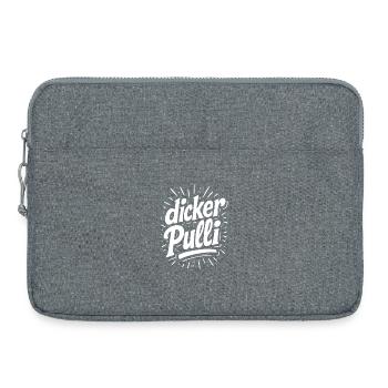Dicker Pulli Neon Typo - Laptoptasche 15" - Grau meliert - Vorne