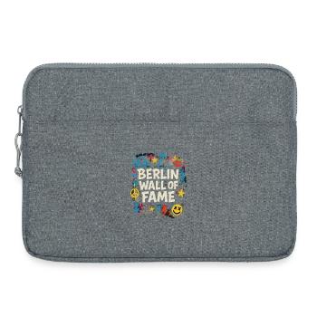 Berlin Wall of Fame Graffiti Street Design - Laptop bag 15" - heather grey - Front