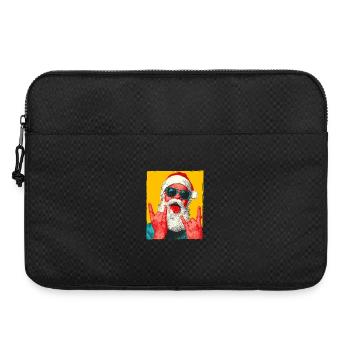 Père Noël Fête Pop Art Noël - Sacoche pour ordinateur portable 15 pouces - noir - Devant