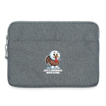 Weihnachtliches Kein Truthahn for dinner - Laptoptasche 15" - Grau meliert - Vorne