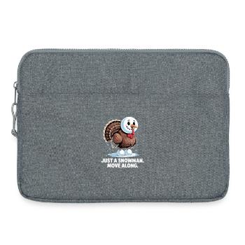 Weihnachtliches Kein Truthahn for dinner - Laptoptasche 15" - Grau meliert - Vorne