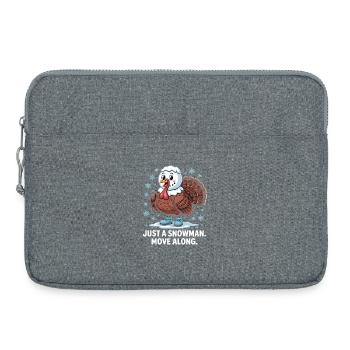Weihnachtliches Kein Truthahn for dinner - Laptoptasche 15" - Grau meliert - Vorne