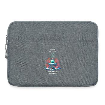 XP de corail perdu | Récif corallien, Conservation marine - Sacoche pour ordinateur portable 15 pouces - gris chiné - Devant